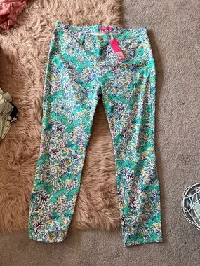 Lilly Pulitzer South Ocean Skinny Crop Pants